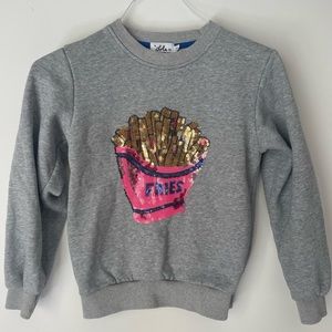 Lola and the Boys Girls French Fry Sweatshirt